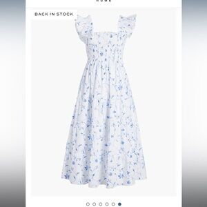 Hill House The Ellie Nap Dress - Blue Botanical